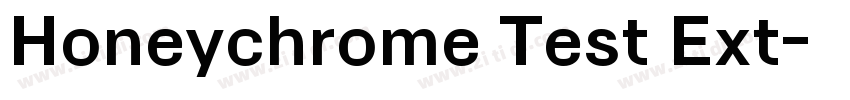 Honeychrome Test Ext字体转换
